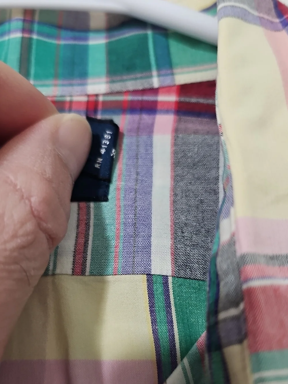 Polo Ralph Lauren Blake Shirt Mens L Madras Plaid Short Sleeve 100% Cotton Pony